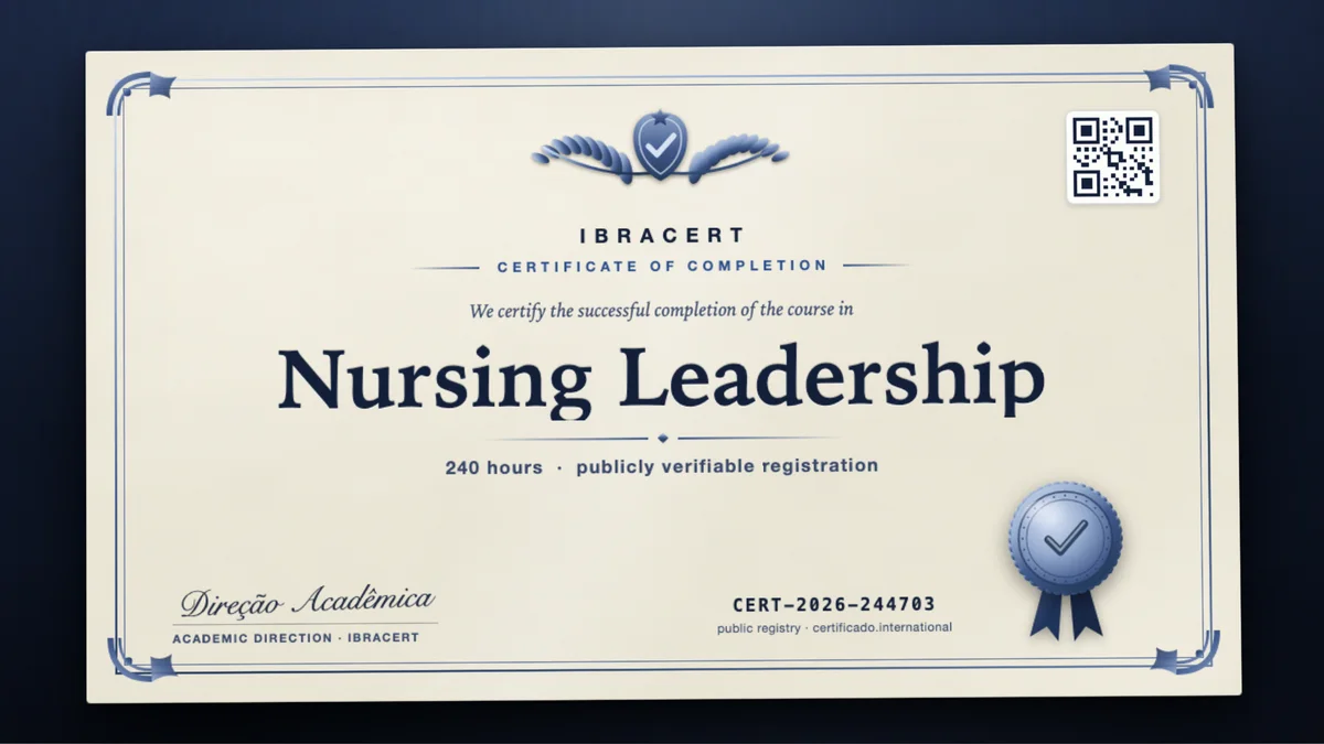 Cover of the Nursing Leadership course