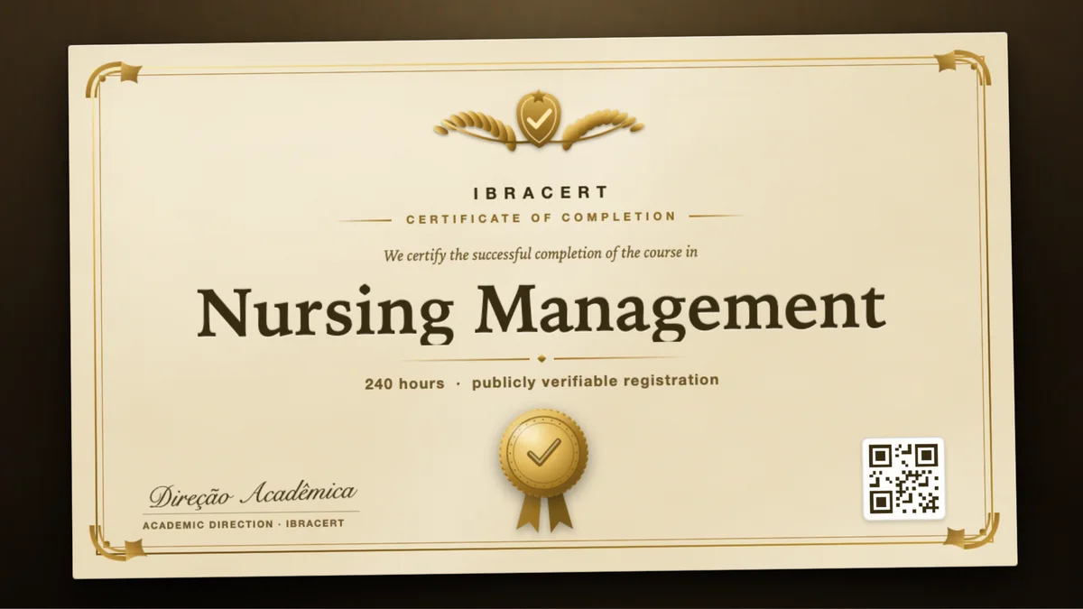 Cover of the Nursing Management course