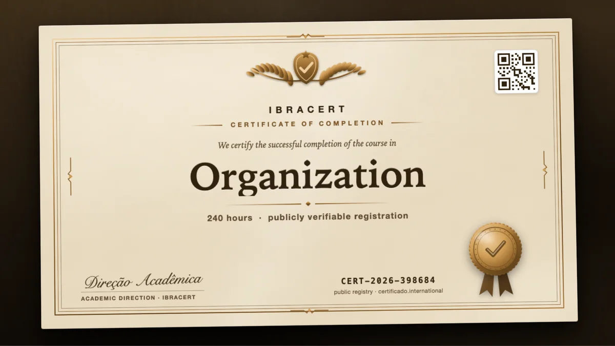 Cover of the Organization course