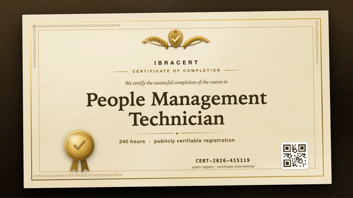 Cover of the People Management Technician course