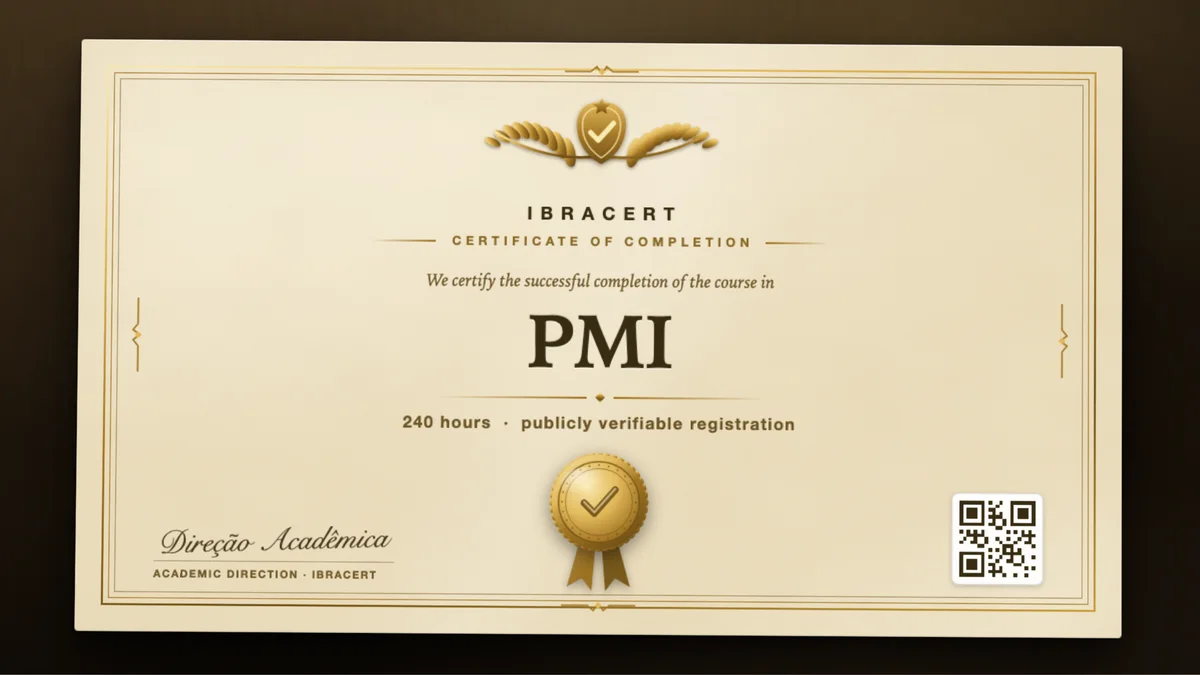 Cover of the PMI course