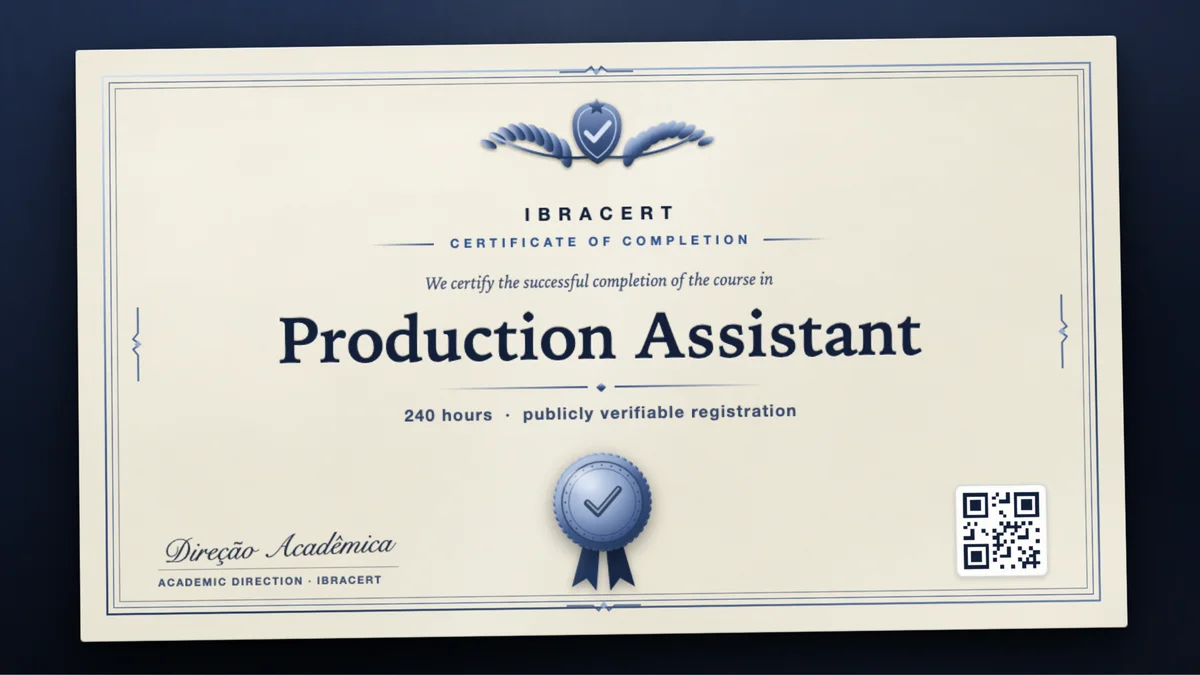Cover of the Production Assistant course