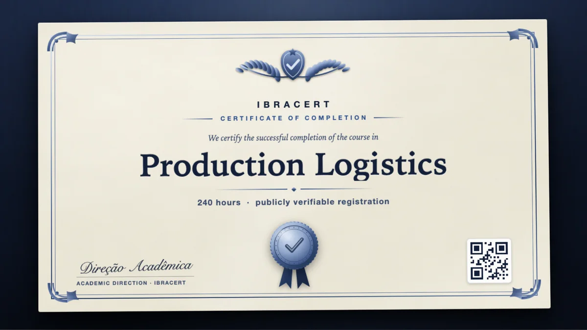 Cover of the Production Logistics course