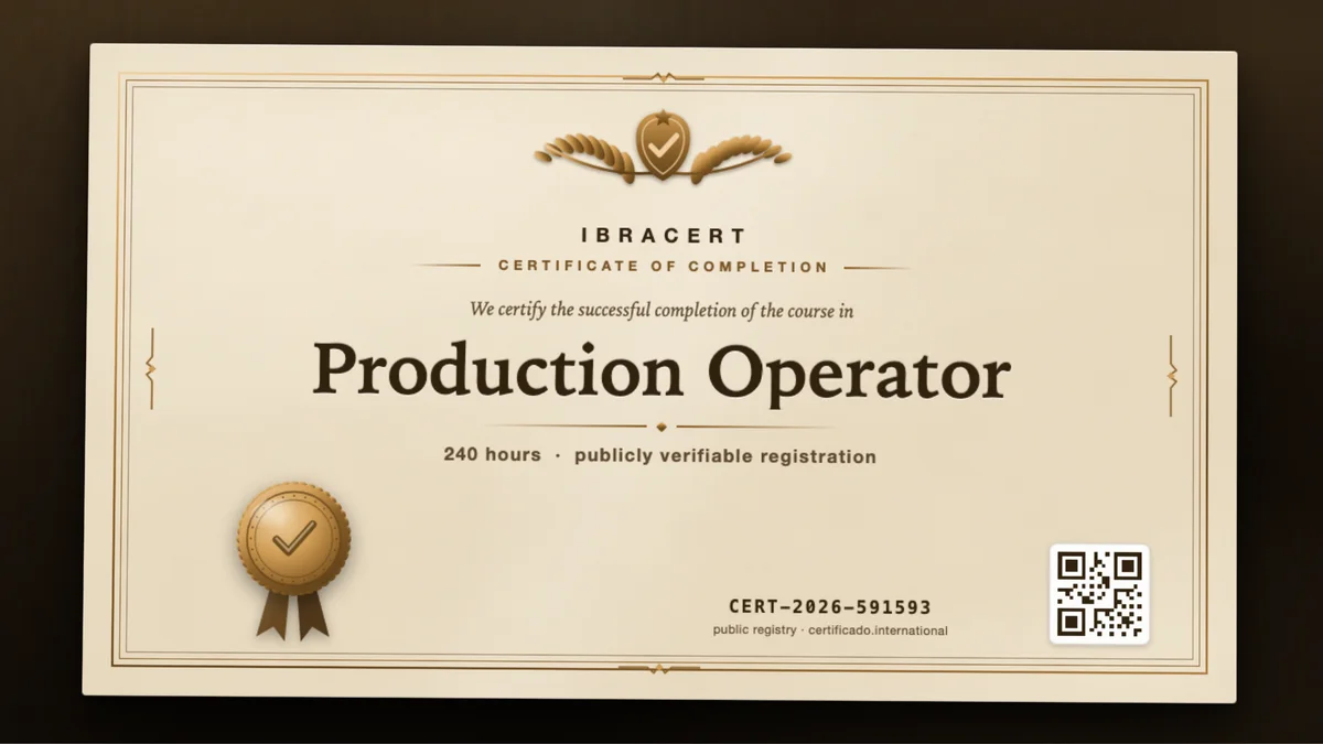 Cover of the Production Operator course