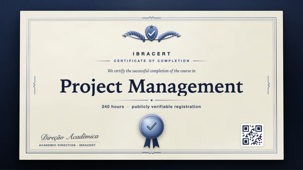 Cover of the Project Management course