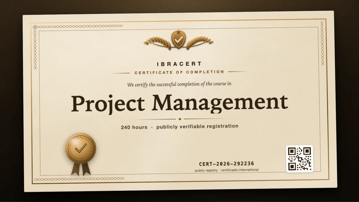 Cover of the Project Management course