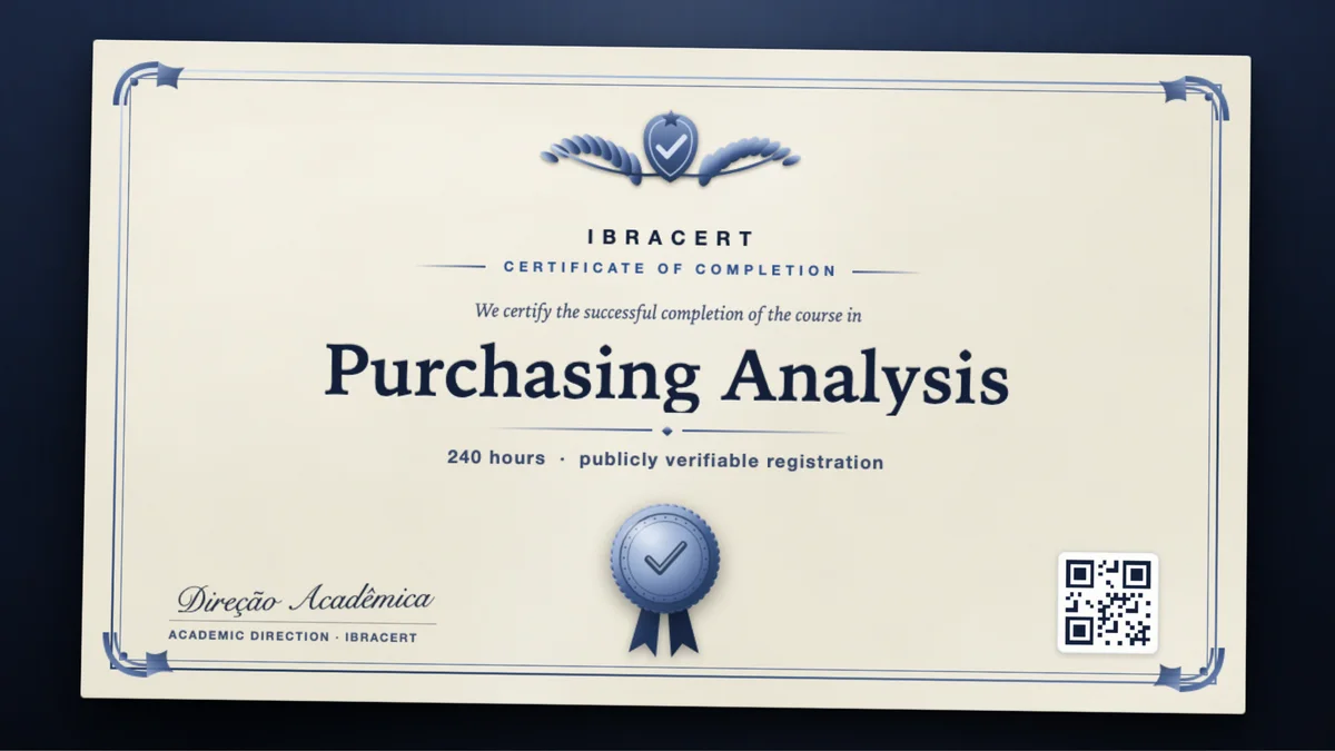 Cover of the Purchasing Analysis course