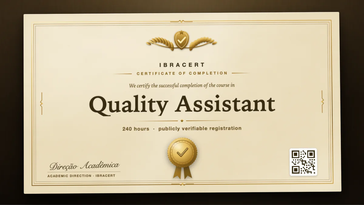 Cover of the Quality Assistant course