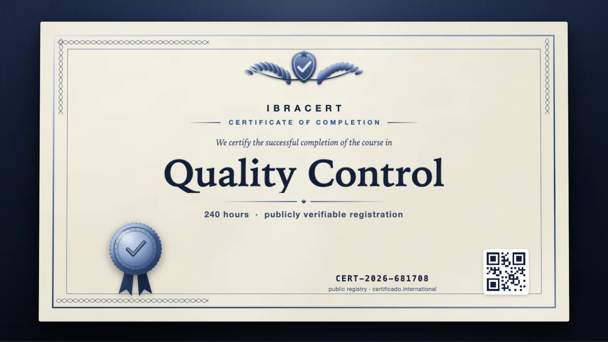 Cover of the Quality Control course