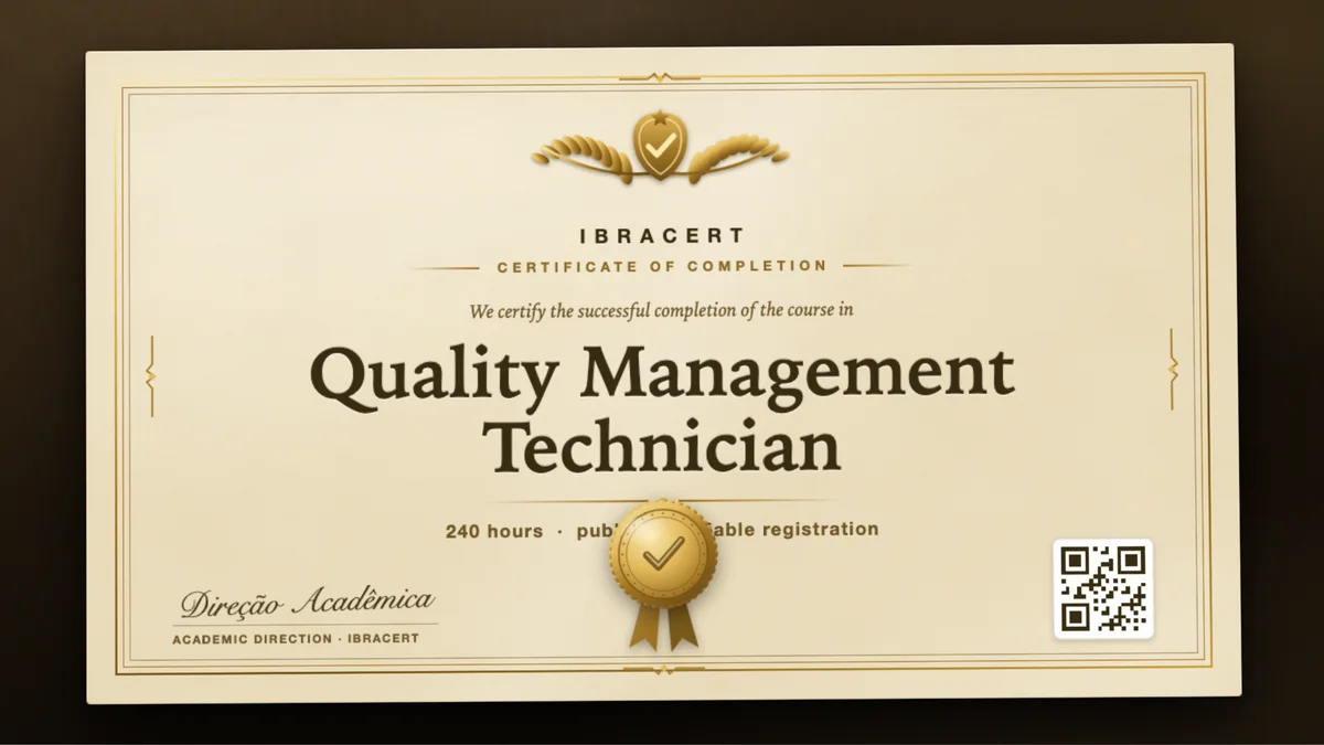 Cover of the Quality Management Technician course