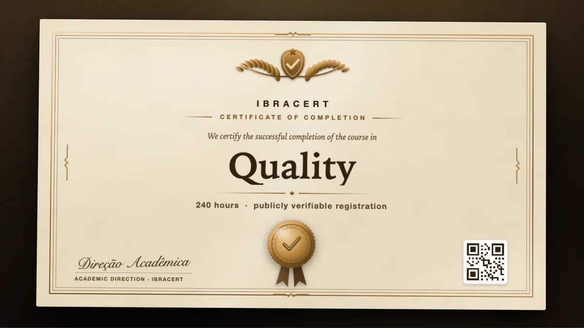 Cover of the Quality course