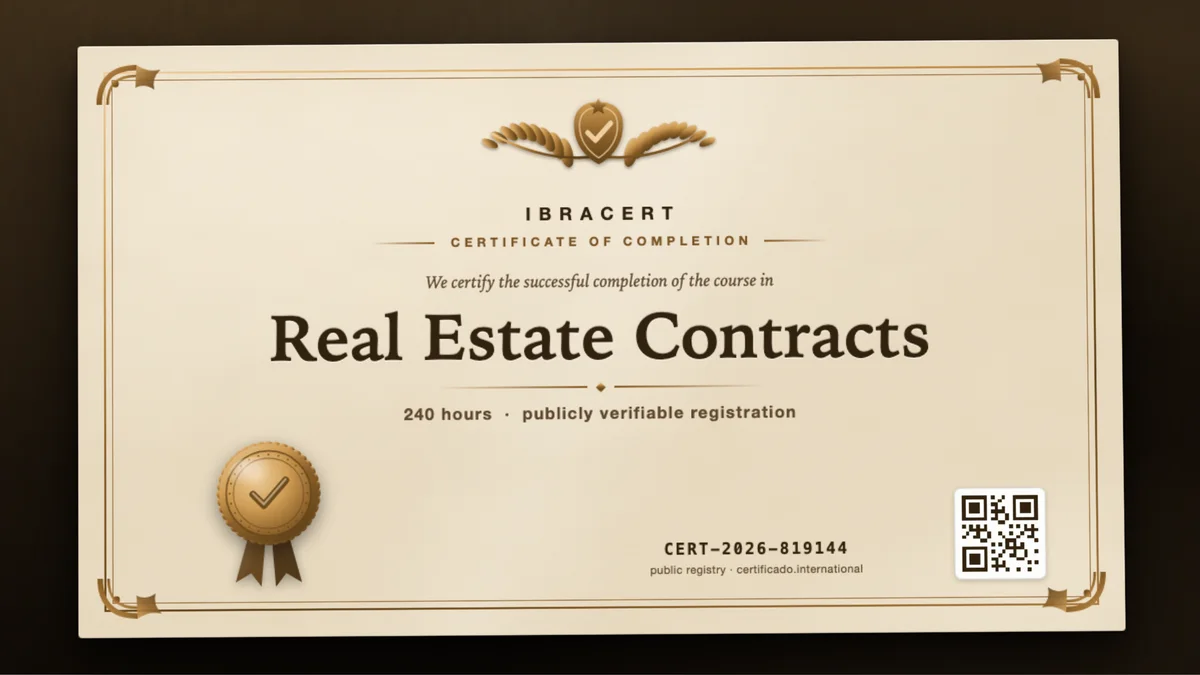 Cover of the Real Estate Contracts course
