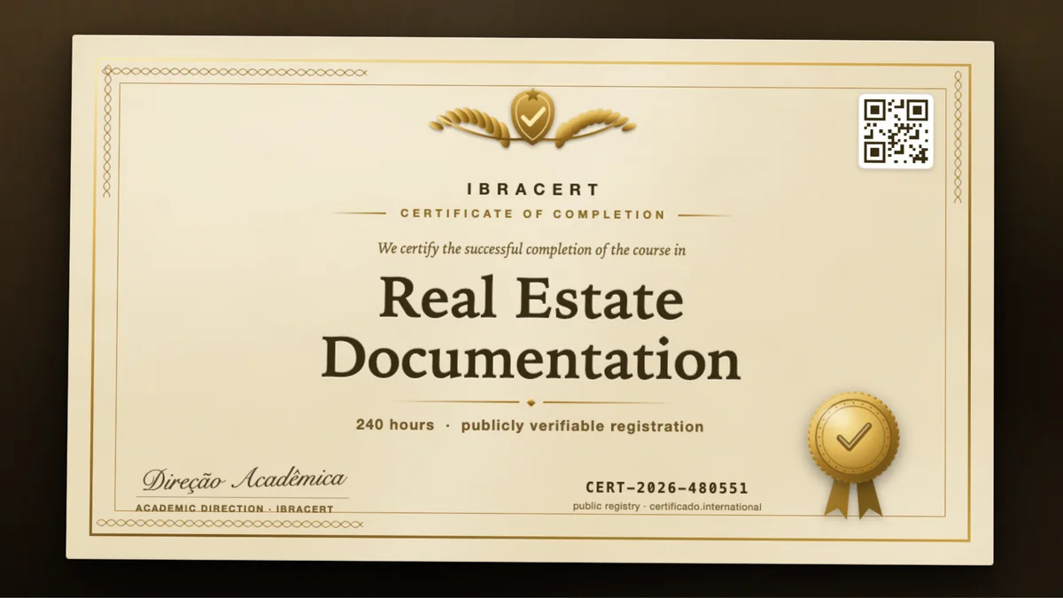 Cover of the Real Estate Documentation course