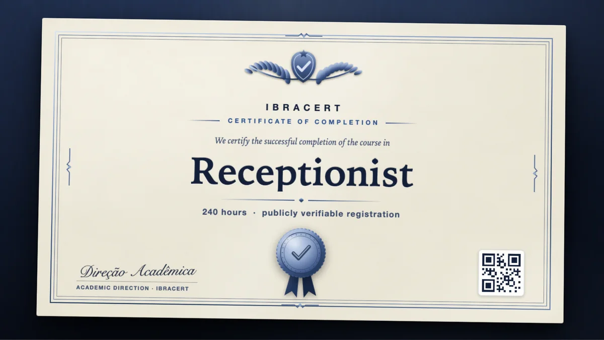 Cover of the Receptionist course