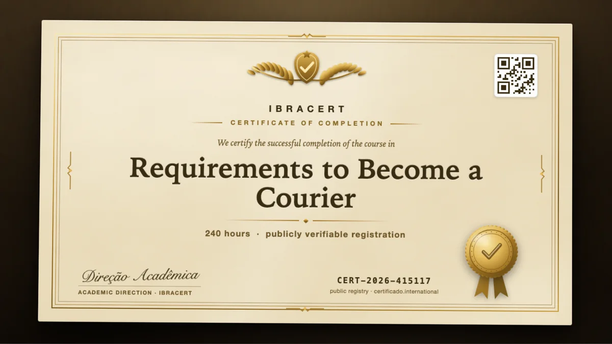 Cover of the Requirements to Become a Courier course