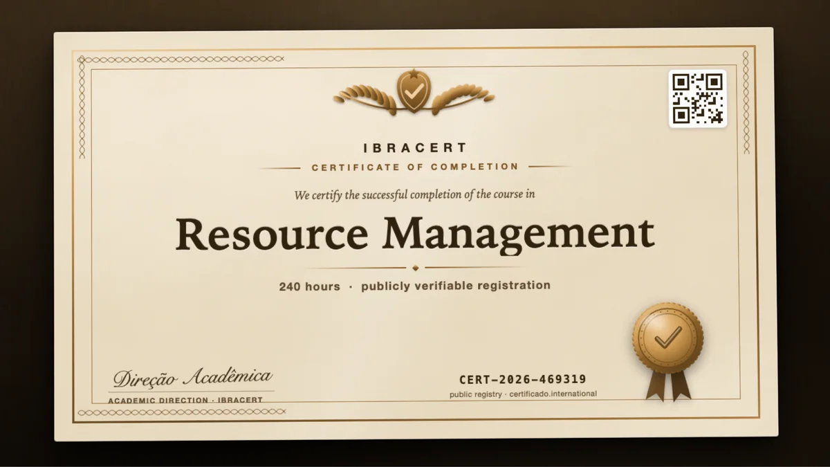 Cover of the Resource Management course