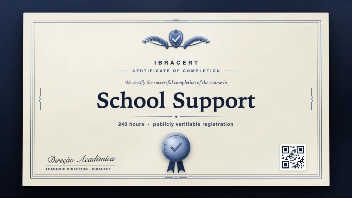 Cover of the School Support course
