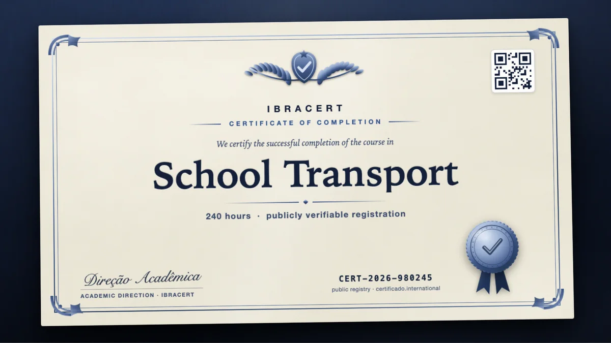 Cover of the School Transport course
