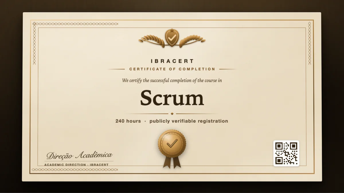 Cover of the Scrum course