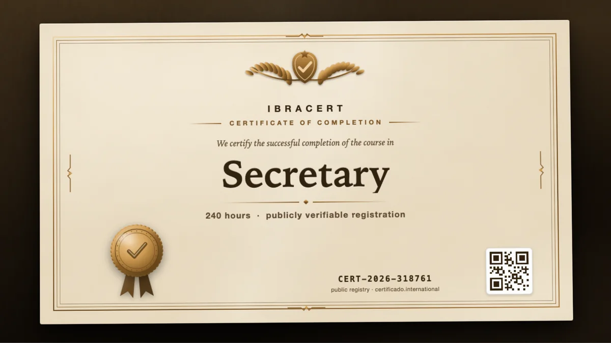 Cover of the Secretary course
