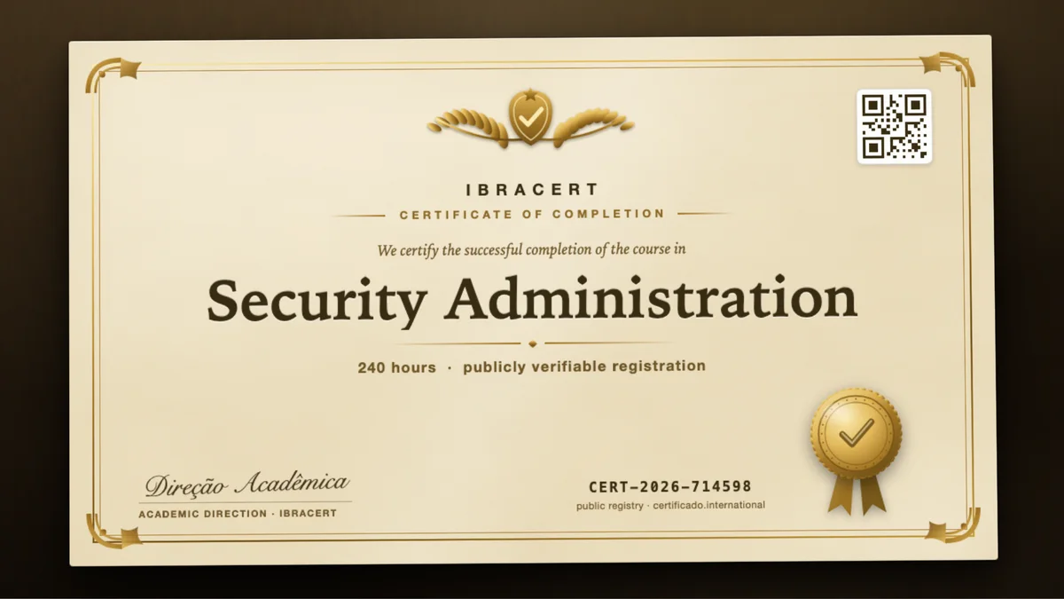 Cover of the Security Administration course