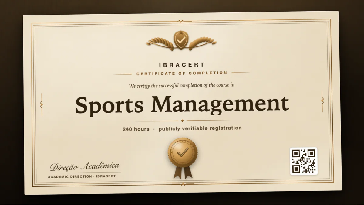 Cover of the Sports Management course