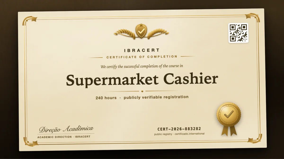 Cover of the Supermarket Cashier course