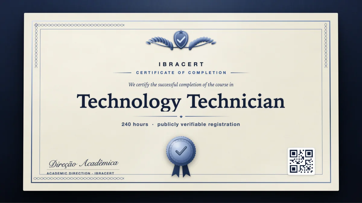 Cover of the Technology Technician course