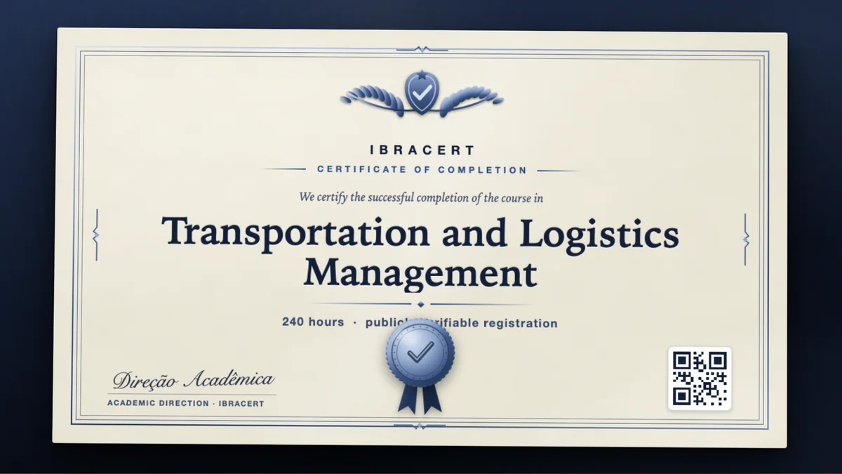 Cover of the Transportation and Logistics Management course