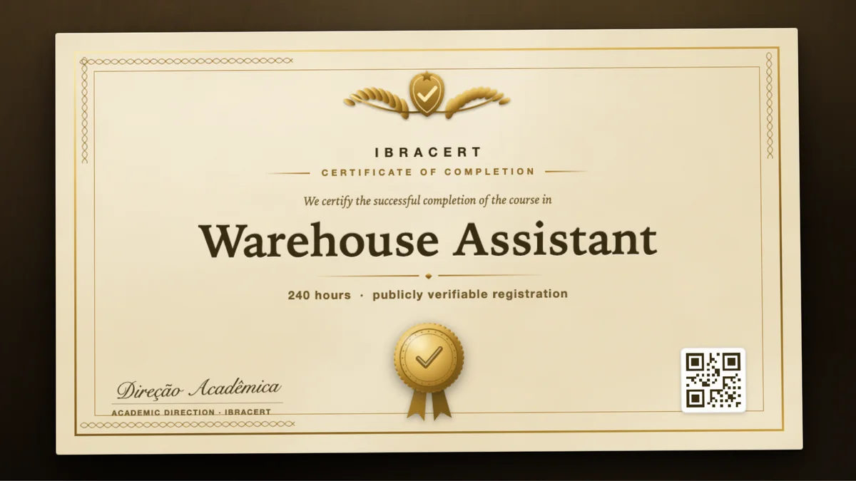 Cover of the Warehouse Assistant course