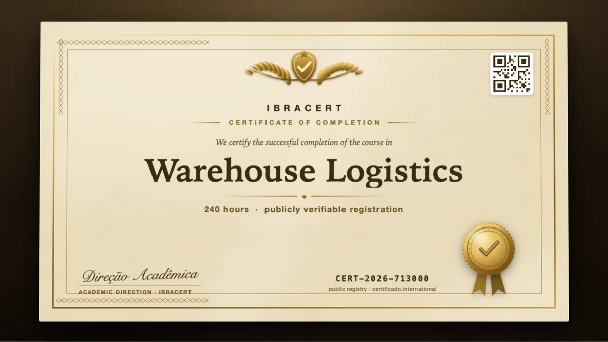 Cover of the Warehouse Logistics course