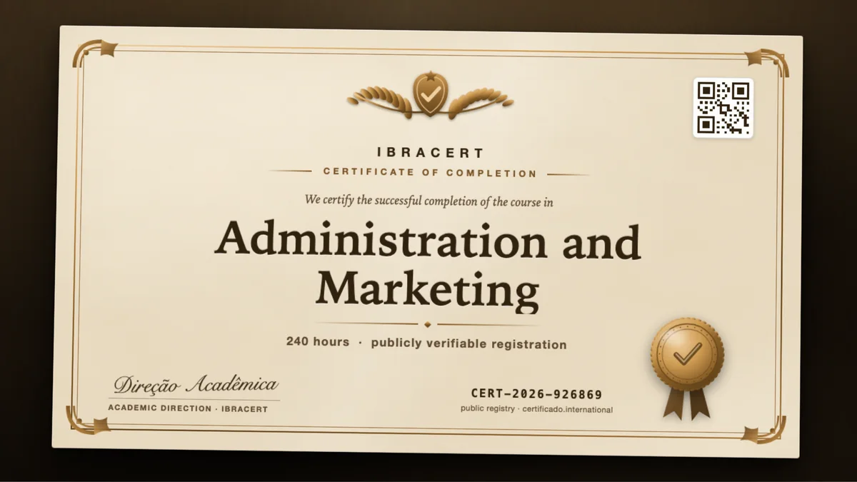 Cover of the Administration and Marketing course