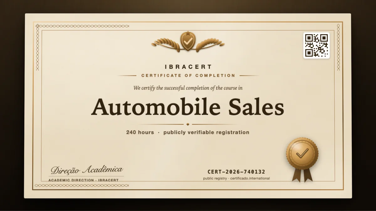 Cover of the Automobile Sales course