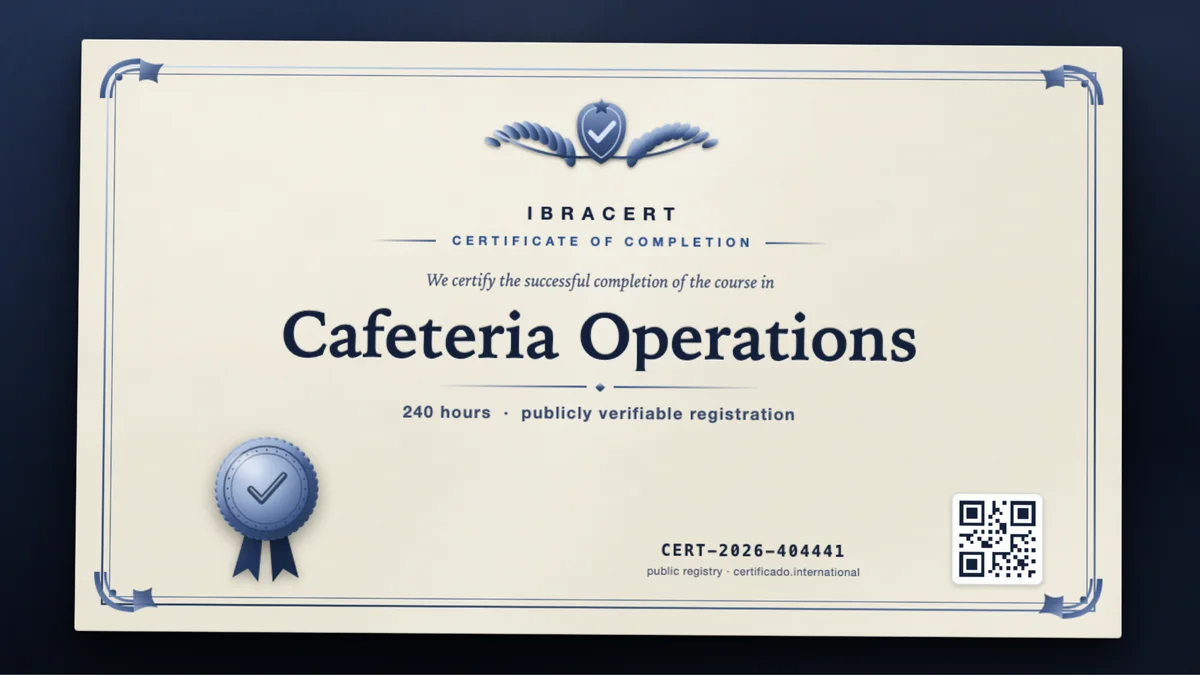 Cover of the Cafeteria Operations course