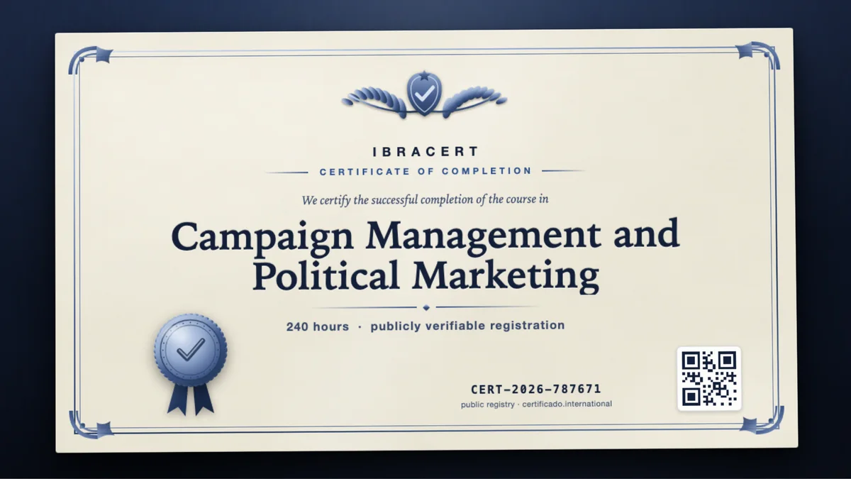 Cover of the Campaign Management and Political Marketing course