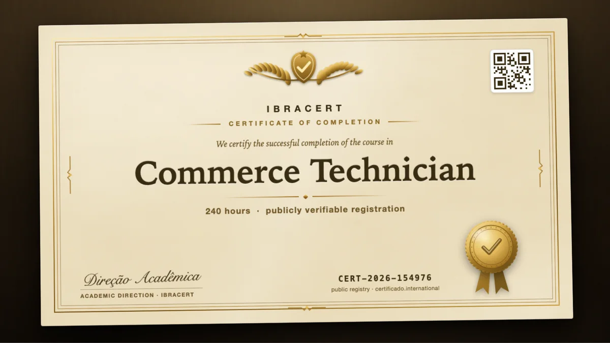 Cover of the Commerce Technician course