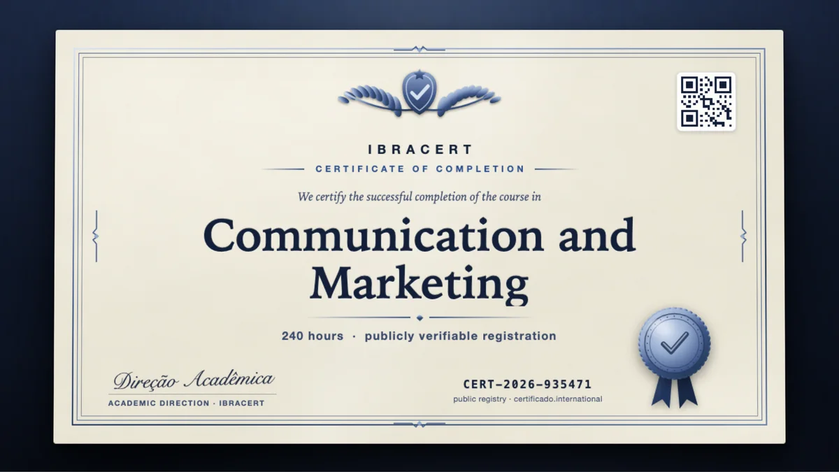Cover of the Communication and Marketing course