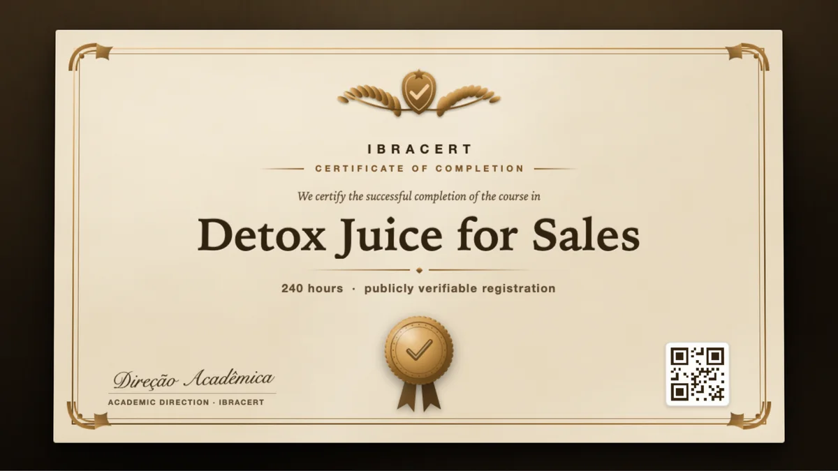 Cover of the Detox Juice for Sales course