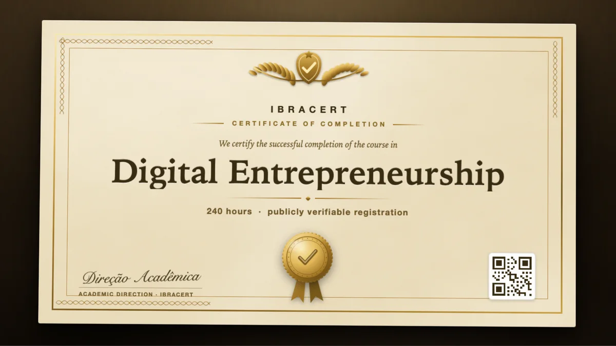 Cover of the Digital Entrepreneurship course