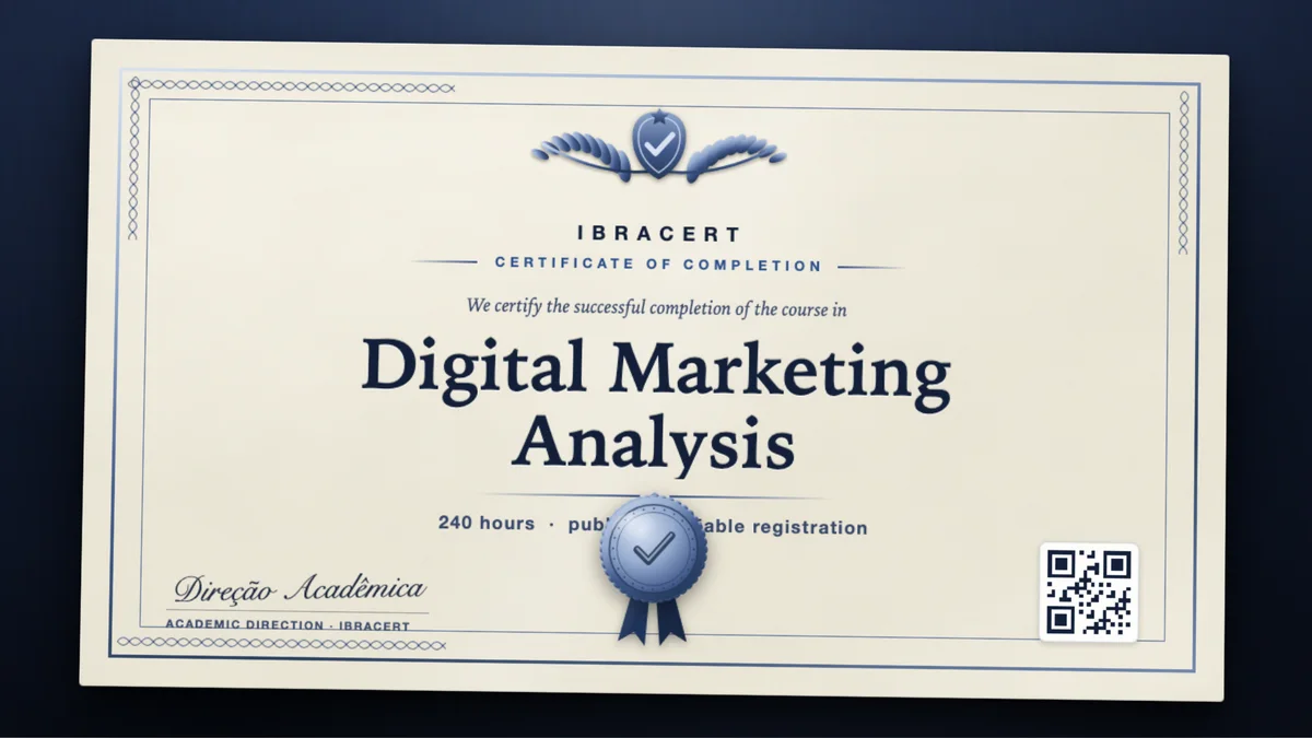 Cover of the Digital Marketing Analysis course
