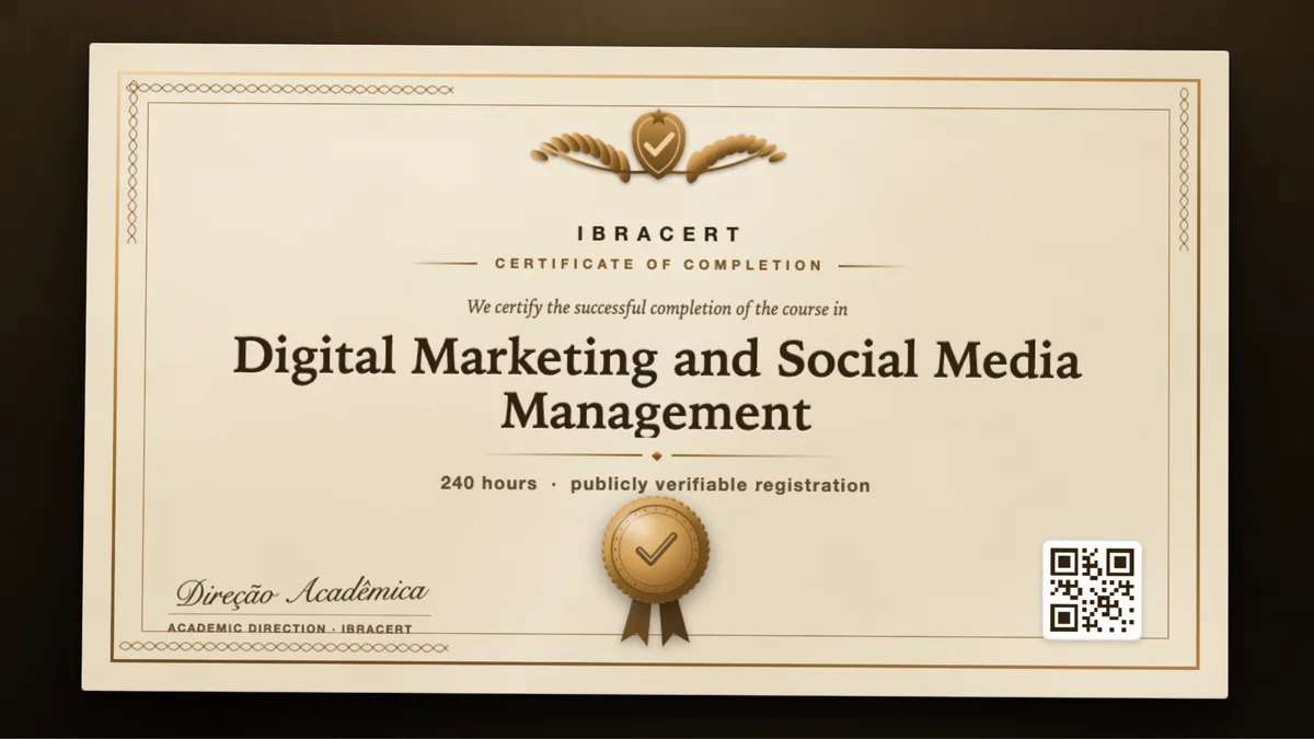 Cover of the Digital Marketing and Social Media Management course