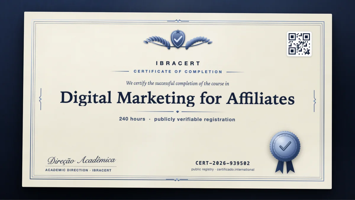 Cover of the Digital Marketing for Affiliates course