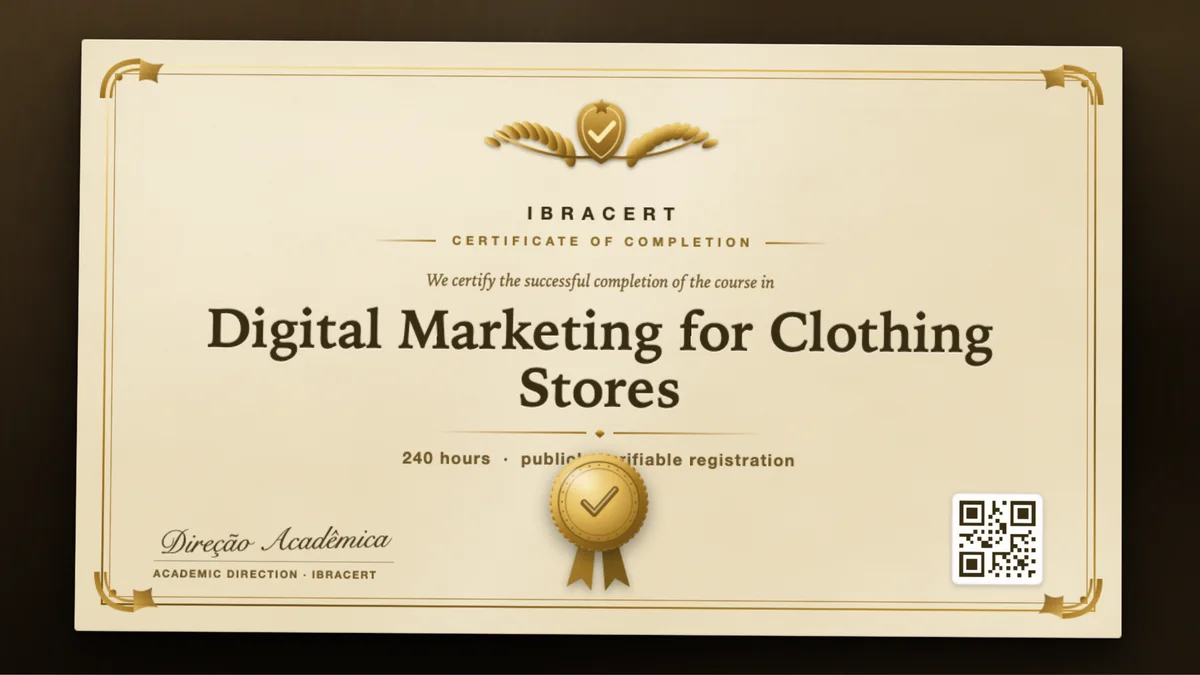 Cover of the Digital Marketing for Clothing Stores course