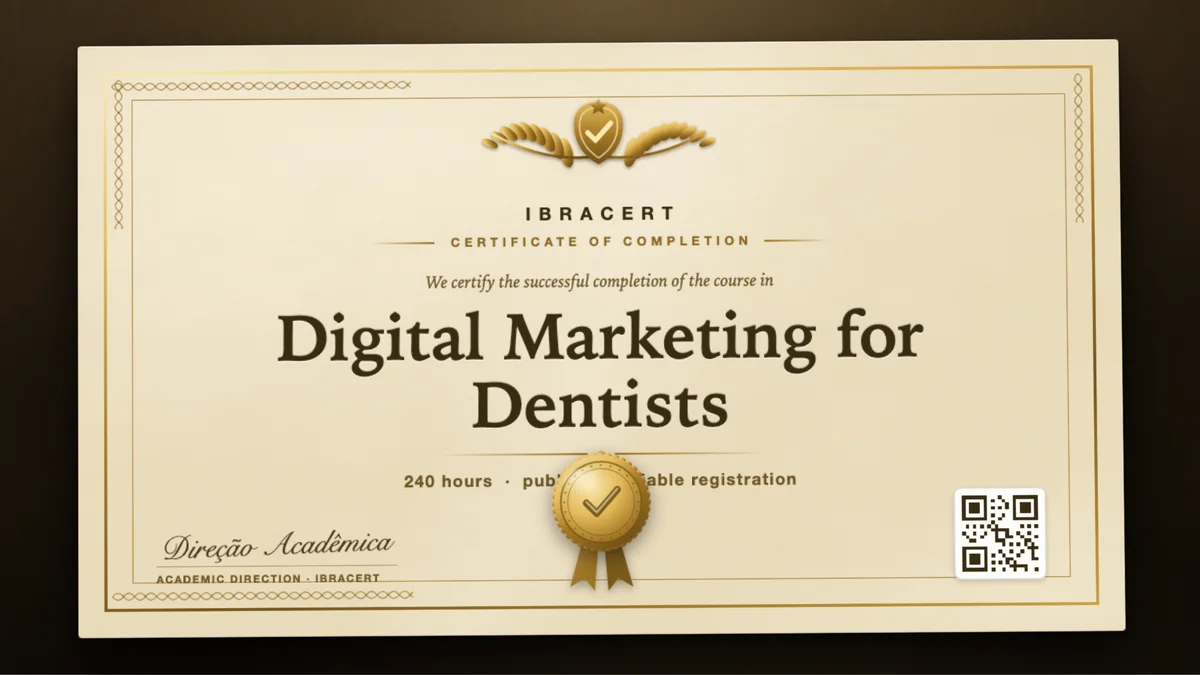 Cover of the Digital Marketing for Dentists course