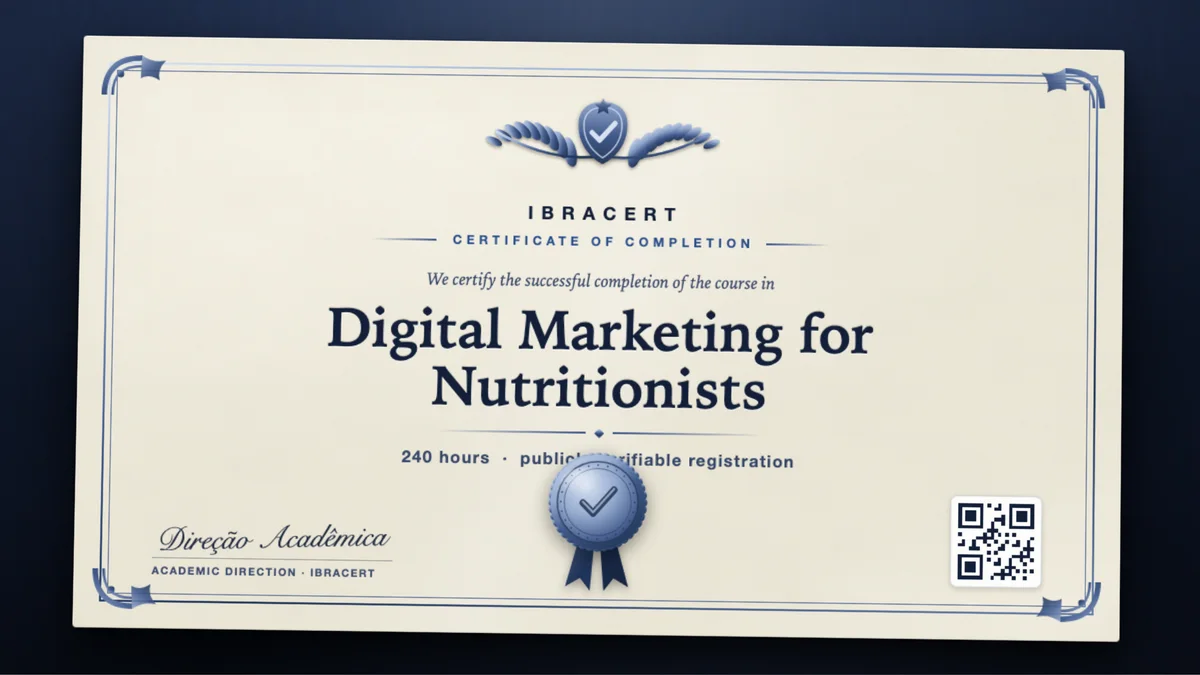 Cover of the Digital Marketing for Nutritionists course