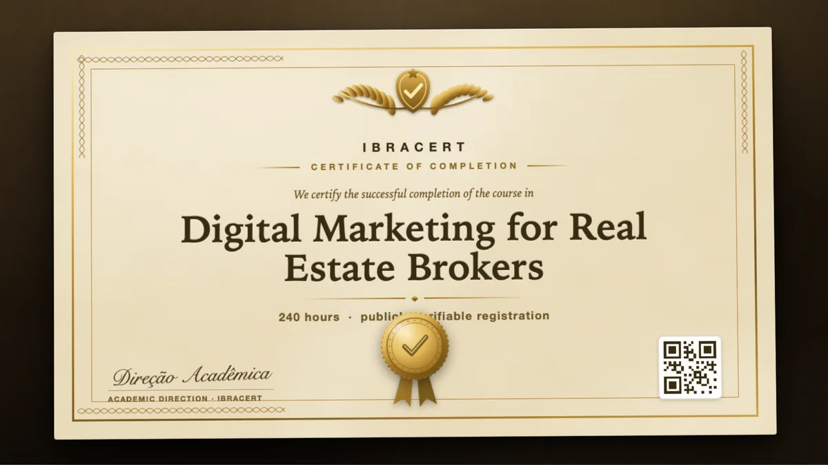 Cover of the Digital Marketing for Real Estate Brokers course