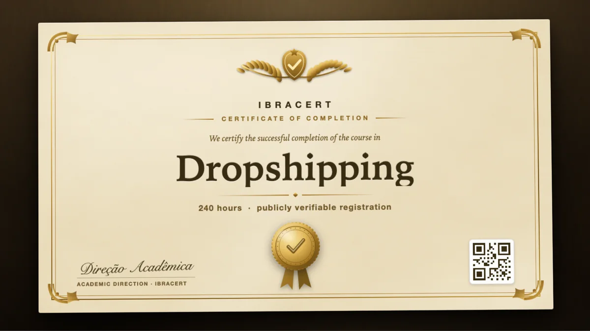 Cover of the Dropshipping course