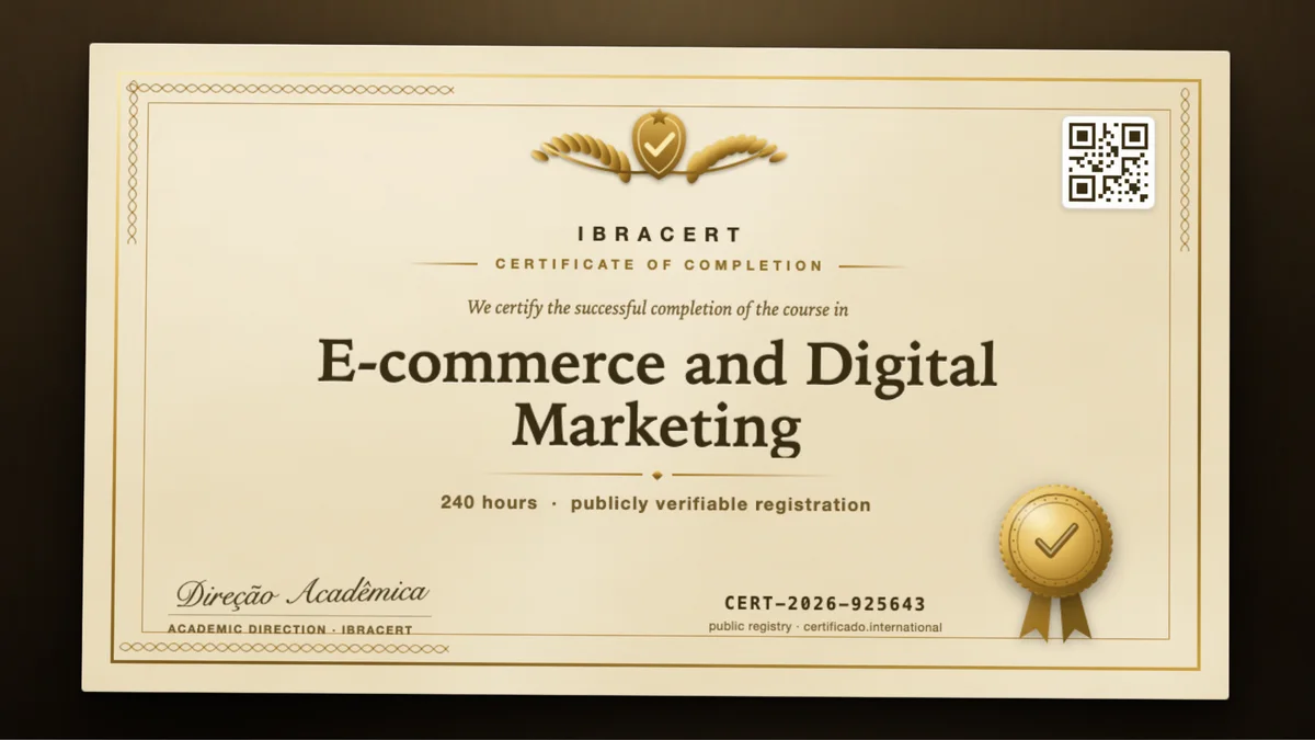 Cover of the E-commerce and Digital Marketing course