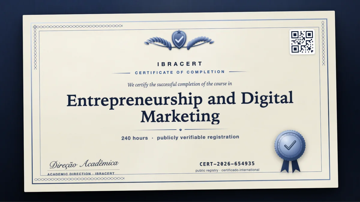 Cover of the Entrepreneurship and Digital Marketing course