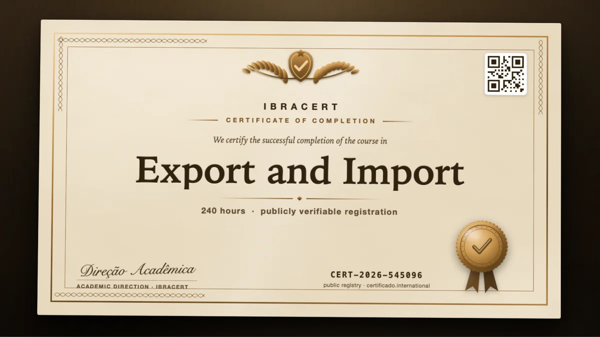 Cover of the Export and Import course